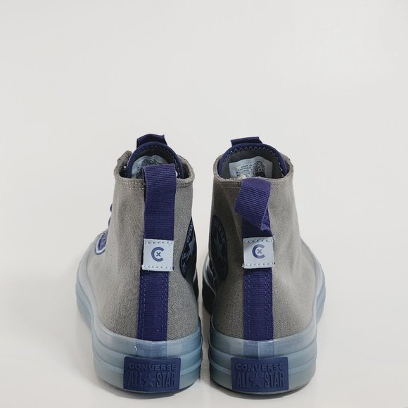Converse CTAS CX Hi Explore Origin Story Grey Canvas Unisex Sneakers A05204C NWT - Picture 5 of 6